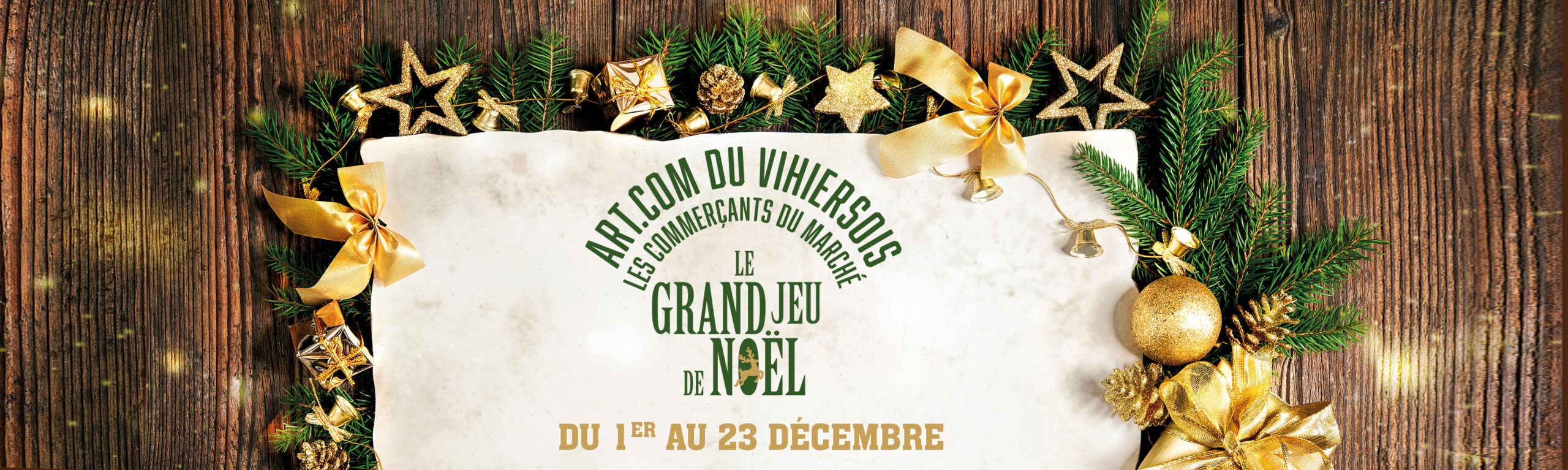 art.com vihiers Old paper bordering with christmas decoration